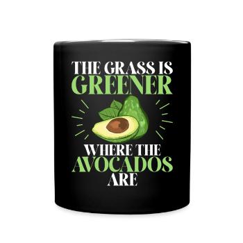 Avocado Gifts - Tasse einfarbig - Schwarz - Vorne