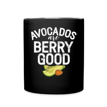 Avocado Gifts - Tasse einfarbig - Schwarz - Vorne