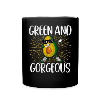 Avocado Gifts - Tasse einfarbig - Schwarz - Vorne