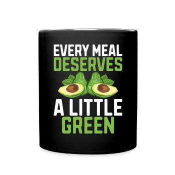 Avocado Gifts - Tasse einfarbig - Schwarz - Vorne