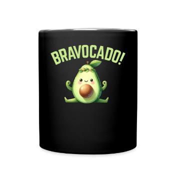 Avocado Gifts - Tasse einfarbig - Schwarz - Vorne