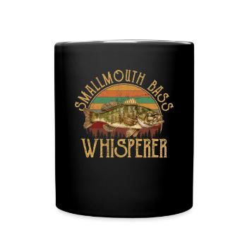 Smallmouth bass - Tasse einfarbig - Schwarz - Vorne