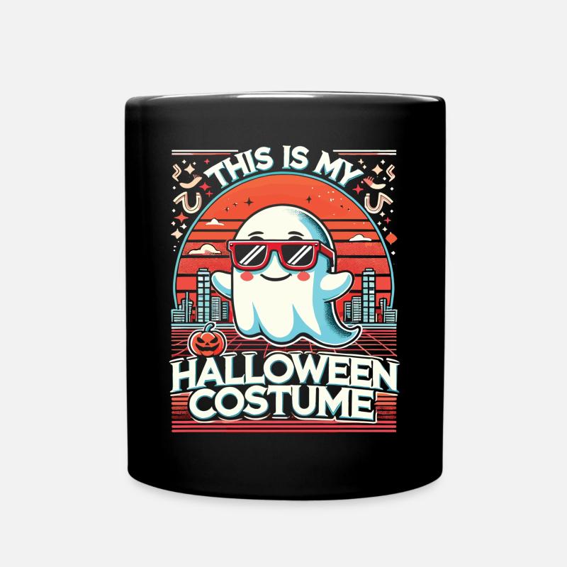 Gruselige Retro-Zukunft Halloween T-Shirt - Tasse einfarbig - Schwarz