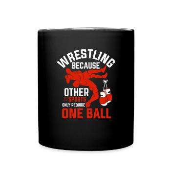 Wrestling - Full Colour Mug - black - Front