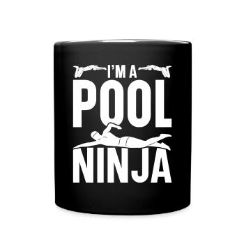 Swimming Water Sports Pool Swimming Swimmers - Full Colour Mug - black - Front