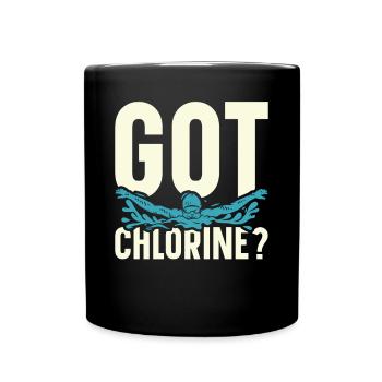 Swimming Water Sports Pool Swimming Swimmers - Full Colour Mug - black - Front