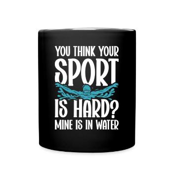 Swimming Water Sports Pool Swimming Swimmers - Full Colour Mug - black - Front