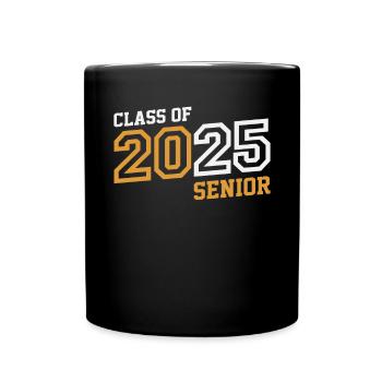 Class of 2025 Graduation 25 Back to School - Full Colour Mug - black - Front