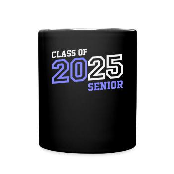 Senior 2025 Class of 2025 - Full Colour Mug - black - Front