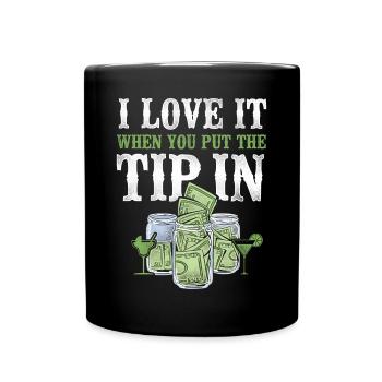 Bartender Mixologist I Love It - Tasse einfarbig - Schwarz - Vorne