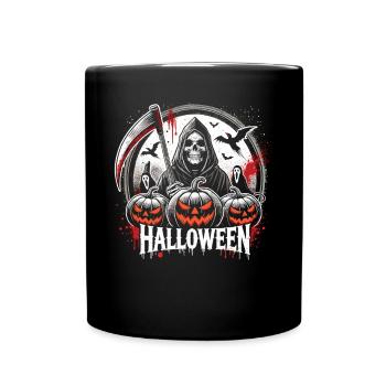 Halloween 2024 Der Tod und seine Schergen - Tasse einfarbig - Schwarz - Vorne