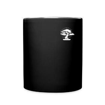 Bonsai Logo Emblem Bonsai Pots Penjing Indoor - Full Colour Mug - black - Front