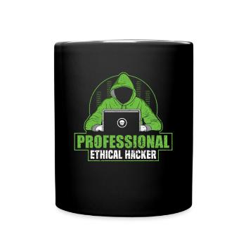 Professional Ethical Hacker - Ethical Hacker - Full Colour Mug - black - Front
