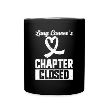 Cancer du poumon Sensibilisation gratuite au cancer du poumon - Mug uni - noir - Devant