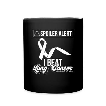 Cancer du poumon Sensibilisation gratuite au cancer du poumon - Mug uni - noir - Devant
