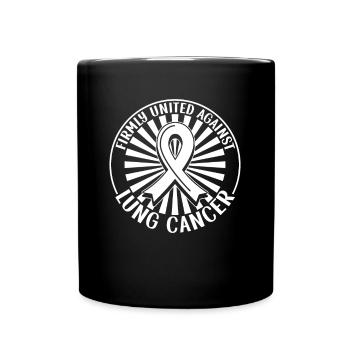 Guerrier du cancer du poumon Sensibilisation au cancer du poumon - Mug uni - noir - Devant