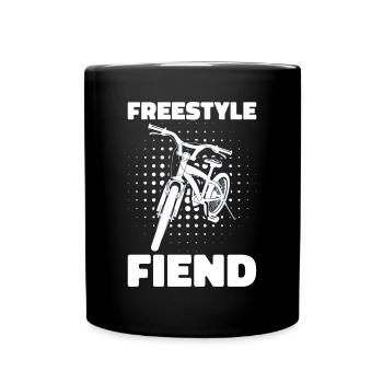 BMX Freestyle Biker Bike Bike BMX Rider - Full Colour Mug - black - Front