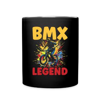 BMX Freestyle Biker Bike Bike BMX Rider - Mug uni - noir - Devant