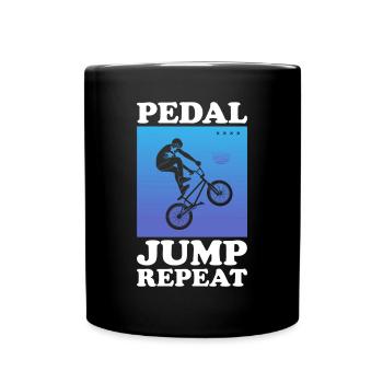 BMX Freestyle Biker Bike Bike BMX Rider - Mug uni - noir - Devant