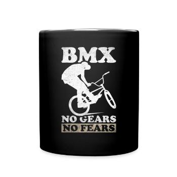 BMX Freestyle Biker Bike Bike BMX Rider - Full Colour Mug - black - Front