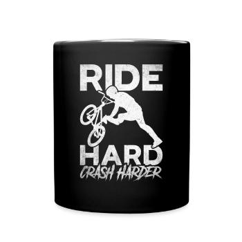 BMX Freestyle Biker Bike Bike BMX Rider - Full Colour Mug - black - Front