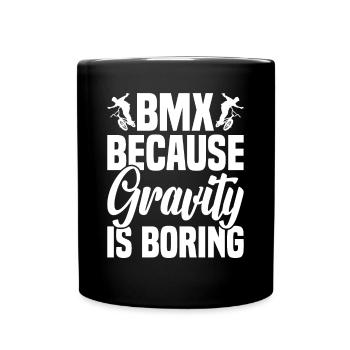 BMX Freestyle Biker Bike Bike BMX Rider - Full Colour Mug - black - Front