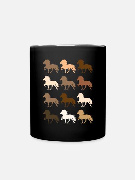 Cheval islandais - Mug uni - noir