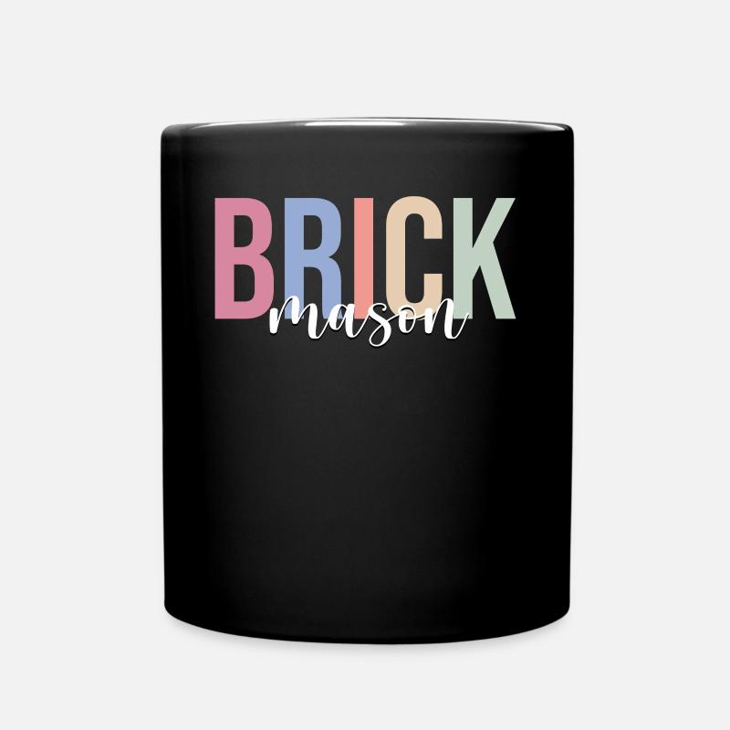 Maçonnerie de brique Maçon Maçon - Mug uni - noir