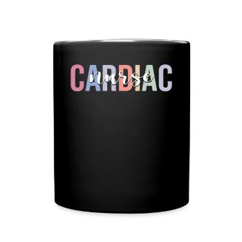 Cardiac Nurse Cardiology CNS - Full Colour Mug - black - Front