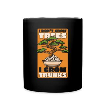 I Grow Trunks Penjing Indoor Bonsai Bonsai Pots - Full Colour Mug - black - Front