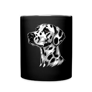 Dalmatian Dog Lover I Love Dalmatians - Full Colour Mug - black - Front
