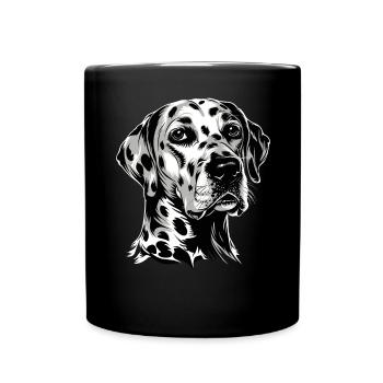 Dalmatian Dog Lover I Love Dalmatians - Full Colour Mug - black - Front