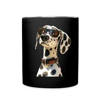 Dalmatian Dog Lover I Love Dalmatians - Full Colour Mug - black - Front
