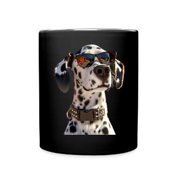 Dalmatian Dog Lover I Love Dalmatians - Full Colour Mug - black - Front