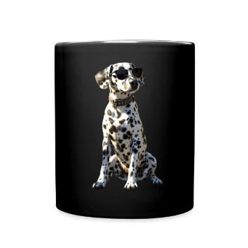 Dalmatian Dog Lover I Love Dalmatians - Full Colour Mug - black - Front