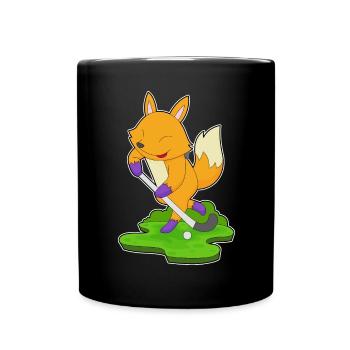 Fuchs Field Hockey Field Hockey Stick - Full Colour Mug - black - Front