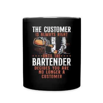 Barman Mixologue Le Client - Mug uni - noir - Devant