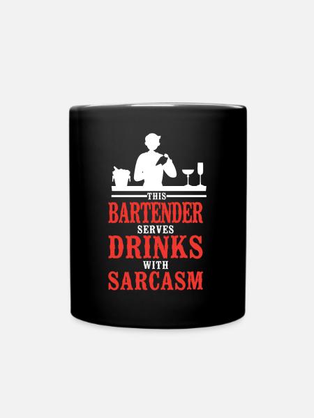Bartender Mixologist This - Tasse einfarbig - Schwarz