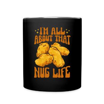 Chicken Nugget Lover Chicken Nuggets - Full Colour Mug - black - Front