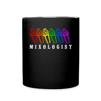 Bartender Mixologist Rainbow - Tasse einfarbig - Schwarz - Vorne