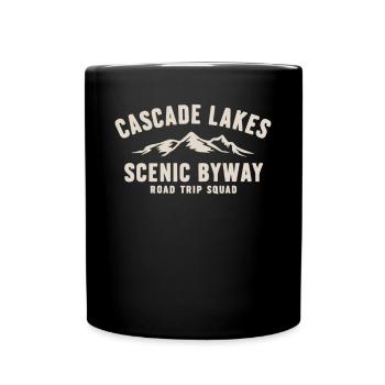 Cascade Lakes Scenic Byway Road Trip Squad - Full Colour Mug - black - Front