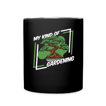 Meine Art der Gartenarbeit Bonsai Töpfe Penjing - Tasse einfarbig - Schwarz - Vorne