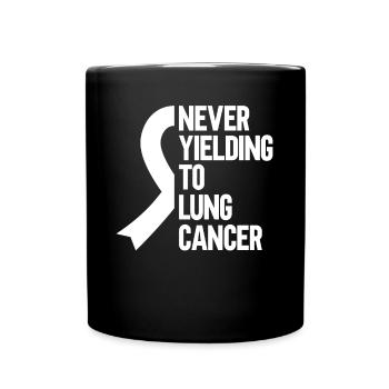 Guerrier du cancer du poumon Sensibilisation au cancer du poumon - Mug uni - noir - Devant