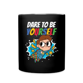 Autismus Awareness Day Autist Geschenk - Tasse einfarbig - Schwarz - Vorne