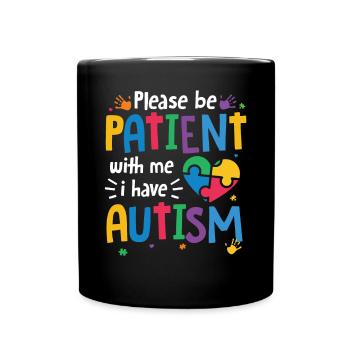 Autismus Awareness Day Autist Geschenk - Tasse einfarbig - Schwarz - Vorne