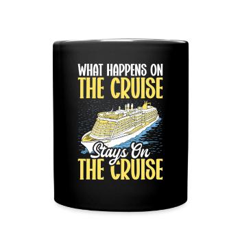 Kreuzfahrer Kreuzfahrtschiff Kreuzfahrt Geschenk - Tasse einfarbig - Schwarz - Vorne
