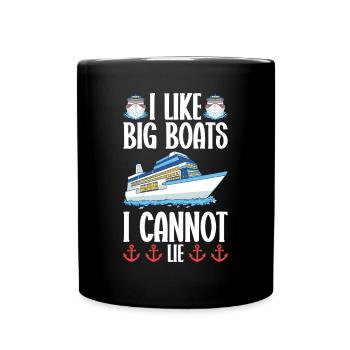 Kreuzfahrer Kreuzfahrtschiff Kreuzfahrt Geschenk - Tasse einfarbig - Schwarz - Vorne