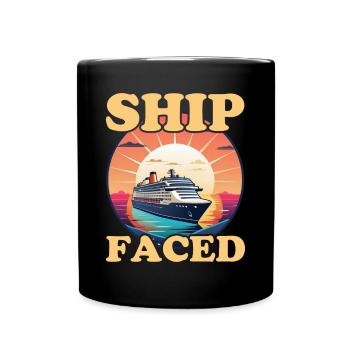 Kreuzfahrer Kreuzfahrtschiff Kreuzfahrt Geschenk - Tasse einfarbig - Schwarz - Vorne
