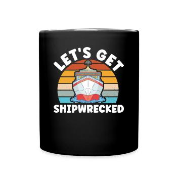 Kreuzfahrer Kreuzfahrtschiff Kreuzfahrt Geschenk - Tasse einfarbig - Schwarz - Vorne