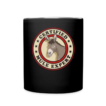 Mule Expert Mule Muli Mule Gift - Full Colour Mug - black - Front